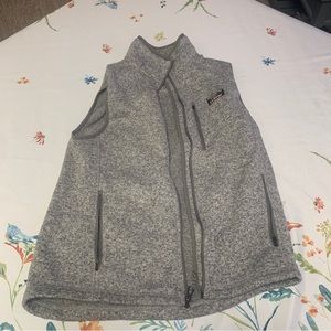 LL Bean grey vest mens size small